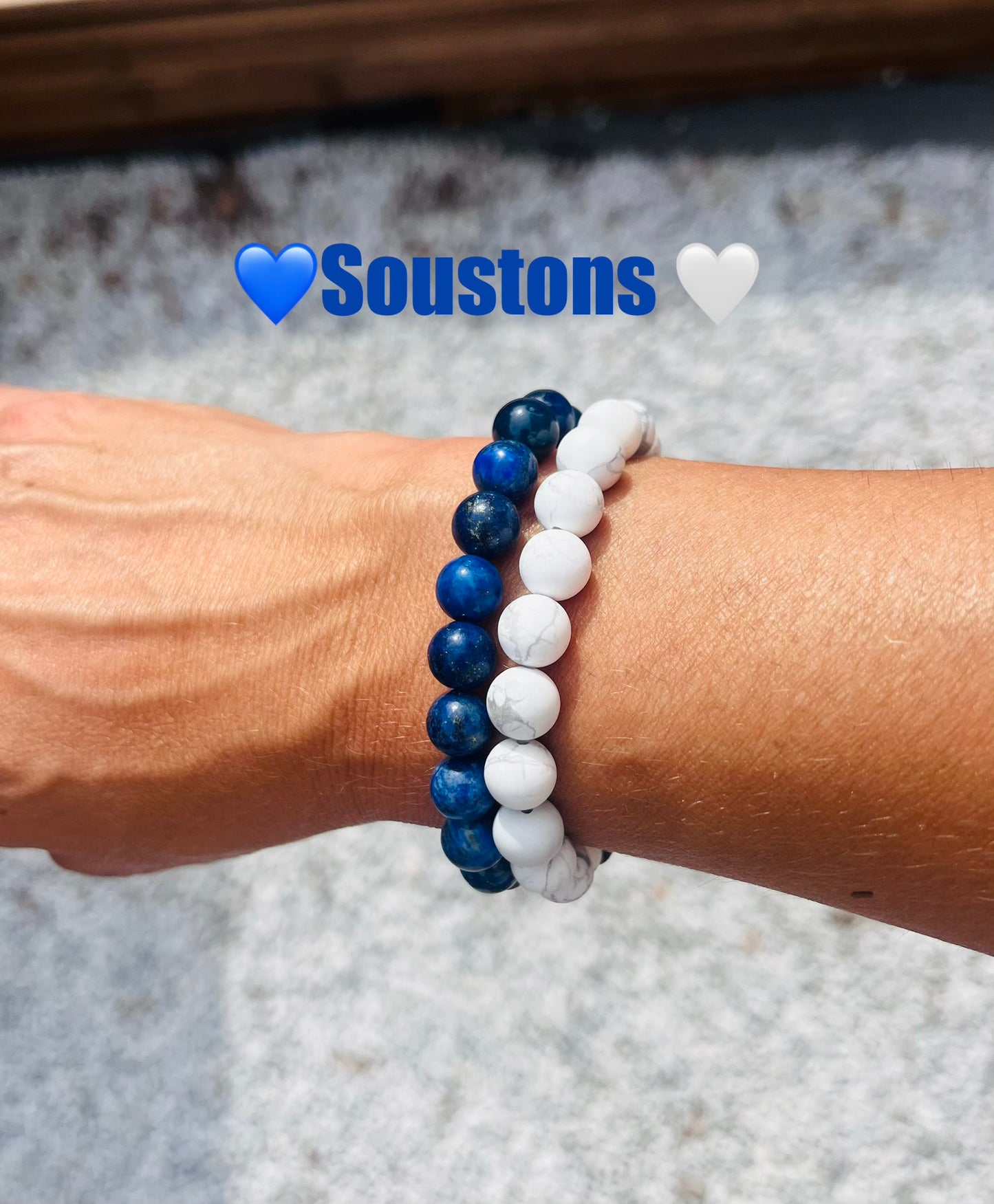Perle d'écume - Bracelet en perles 8mm