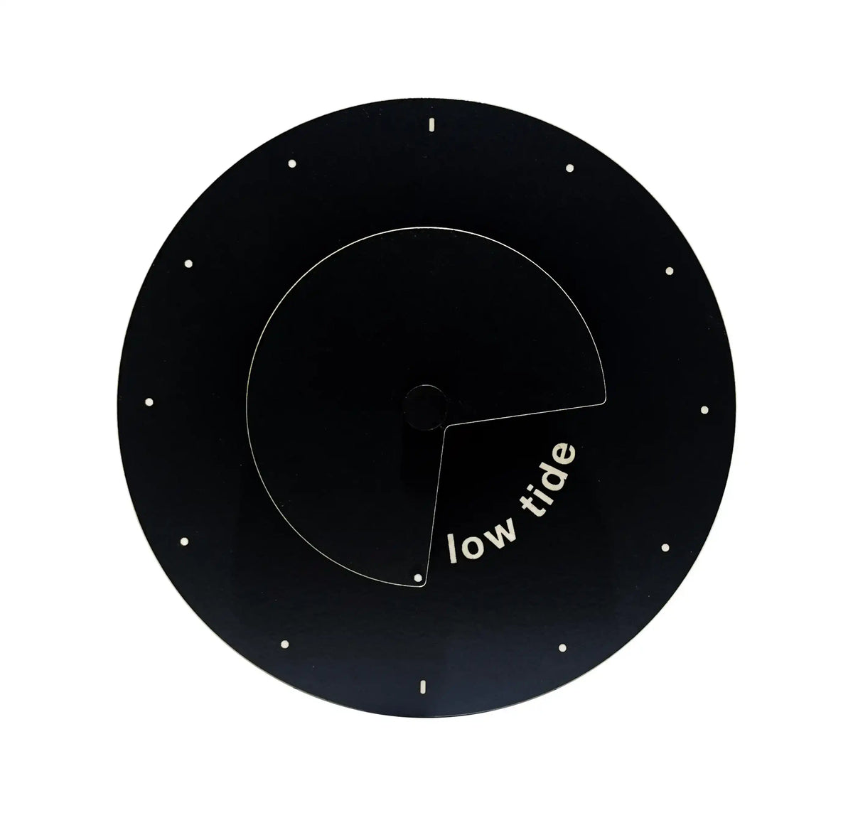 horloge des marées design moderne noir et blanche