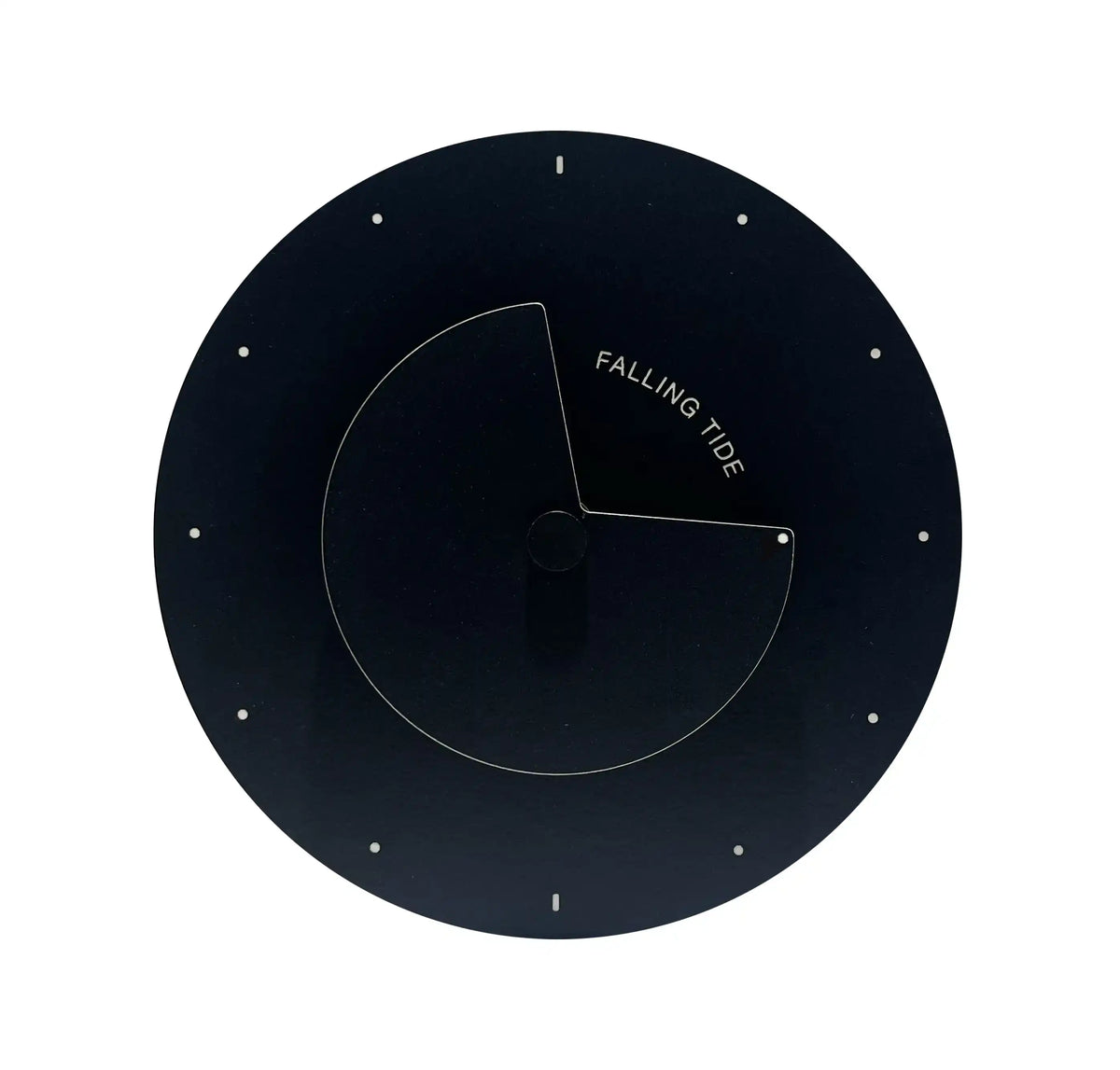 horloge à marées design moderne noir et blanche