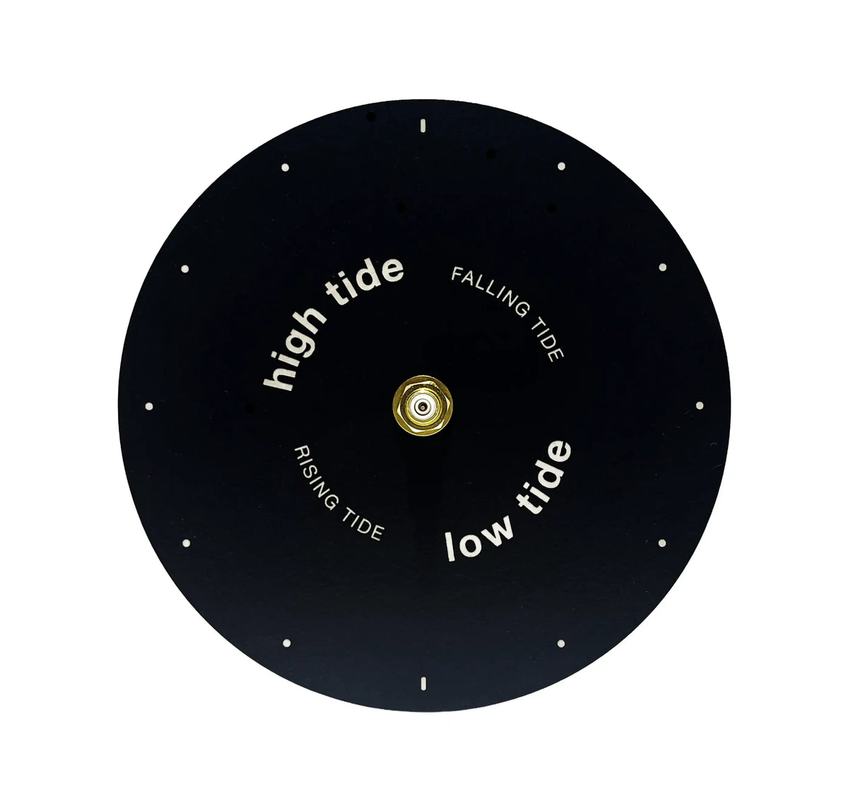 horloge des marées design moderne noir et blanche