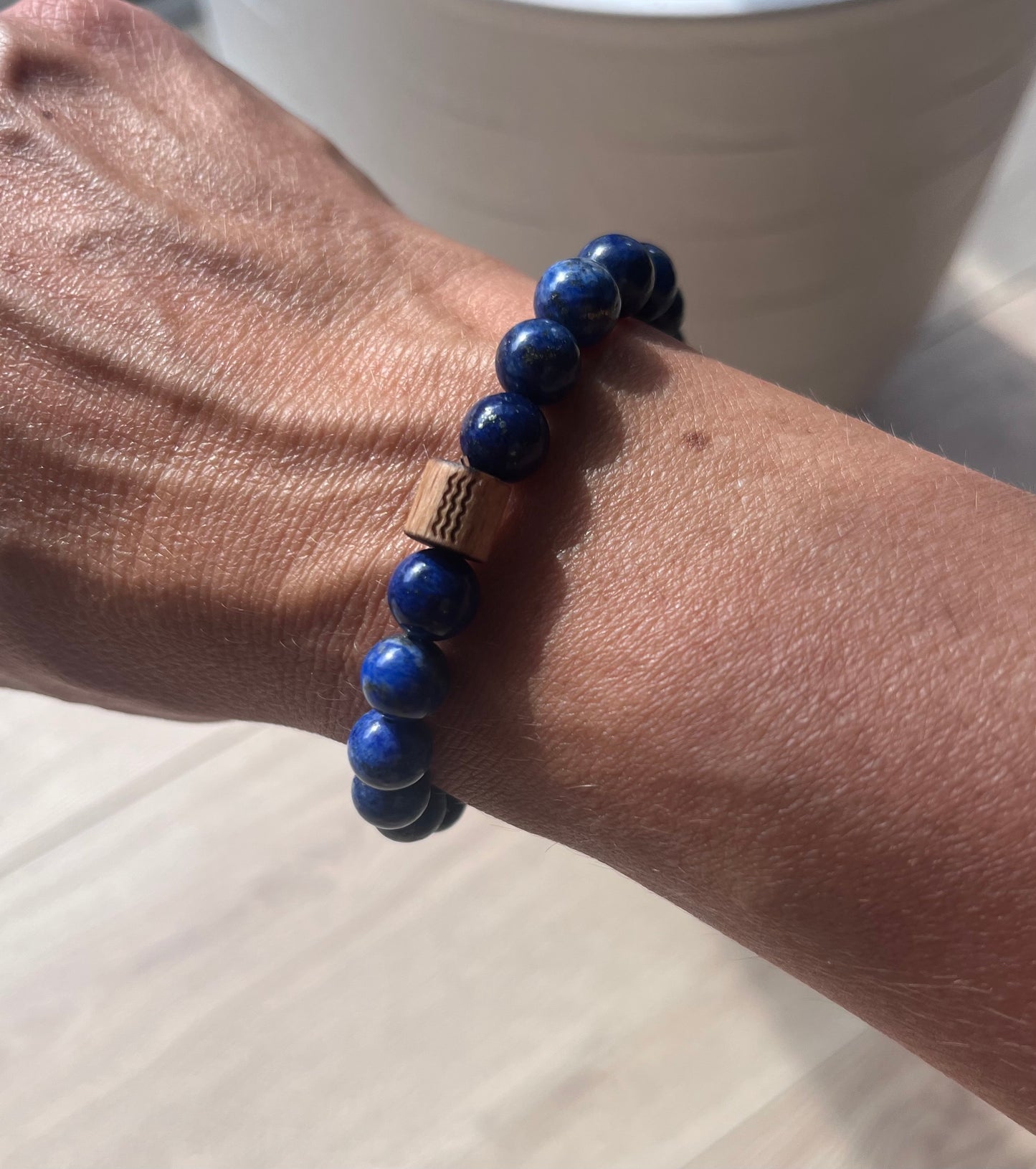 Perle d'écume - Bracelet en perles 8mm