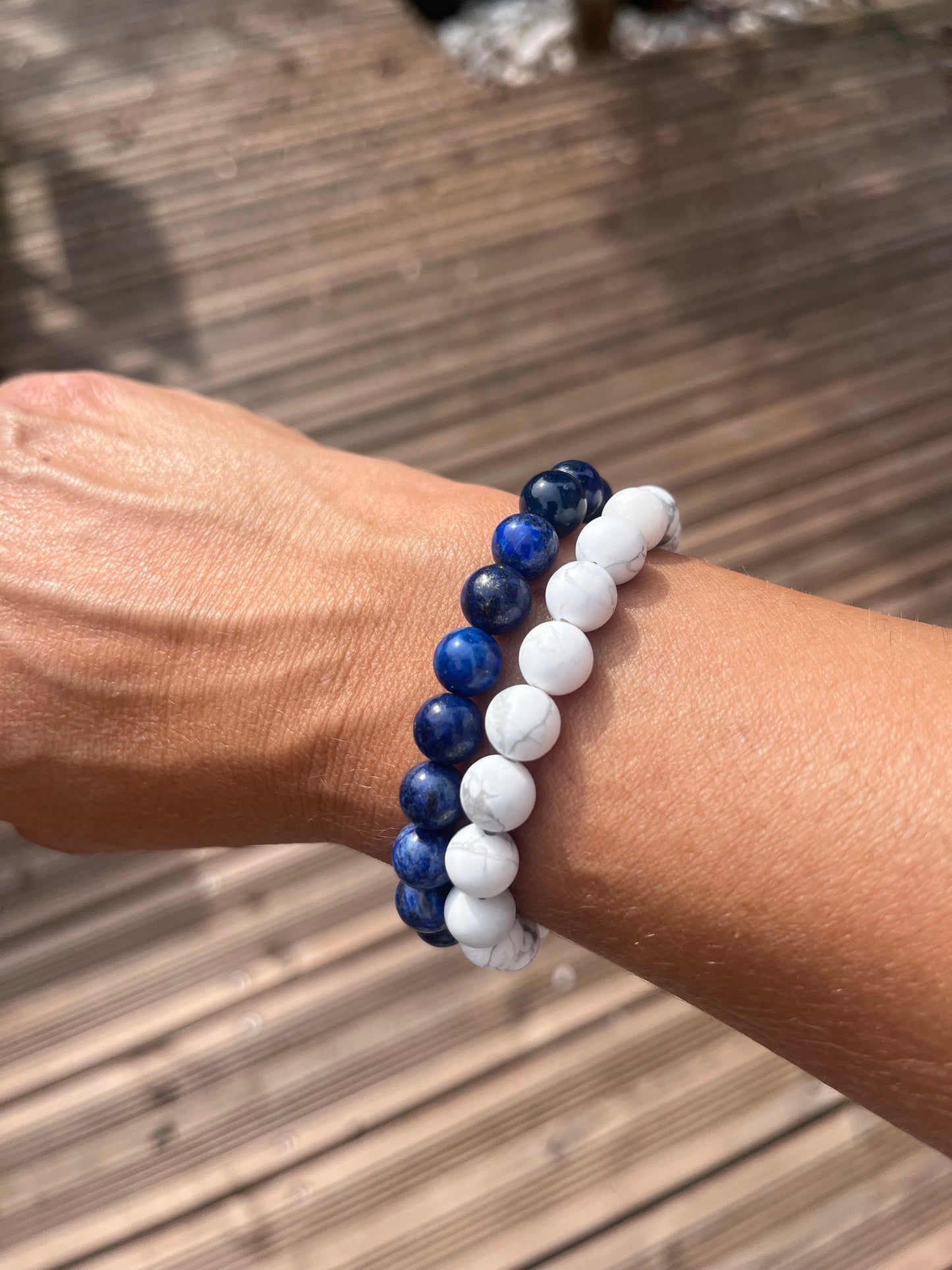 Perle d'écume - Bracelet en perles 8mm