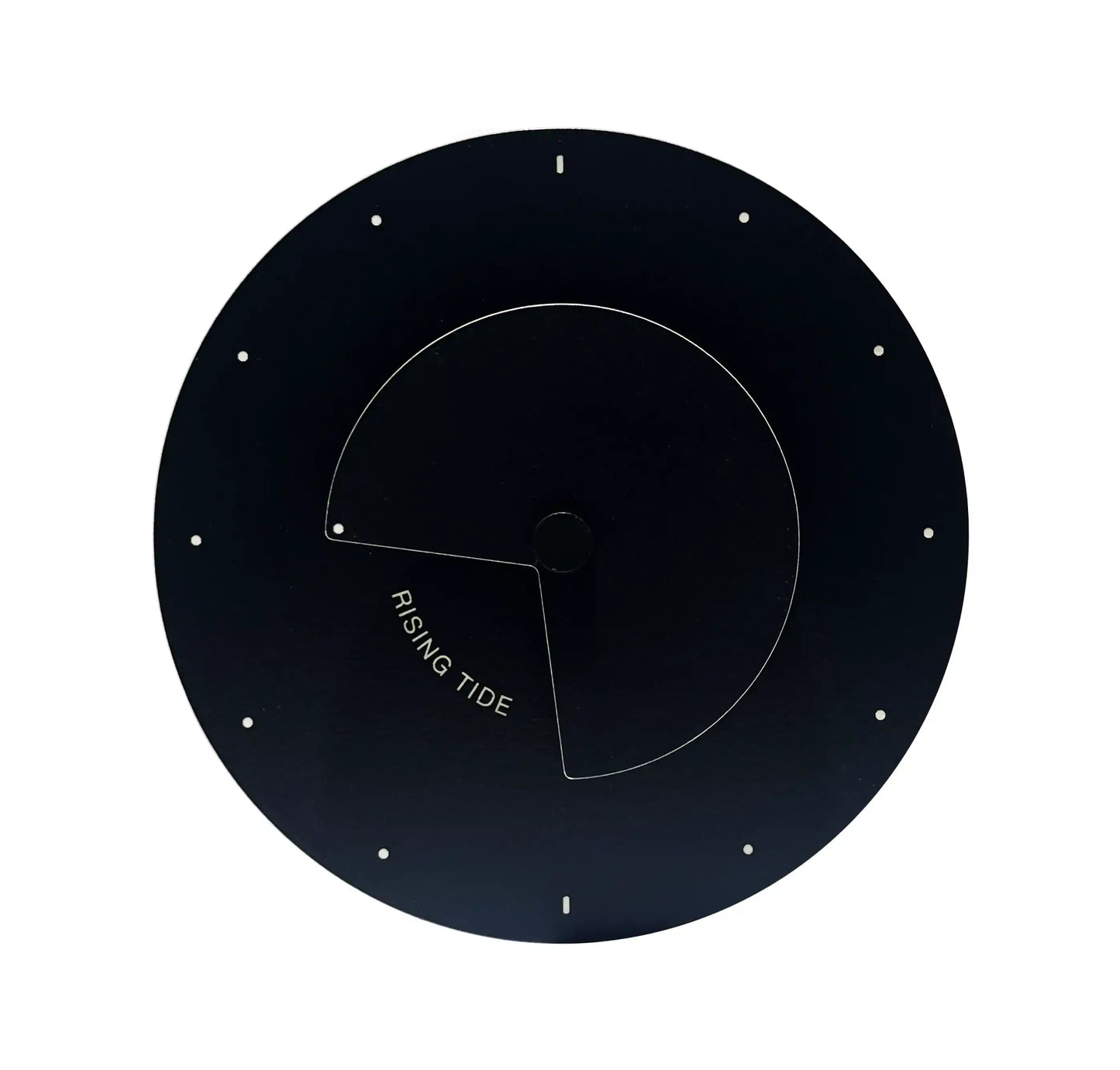 horloge des marées design moderne noir et blanche