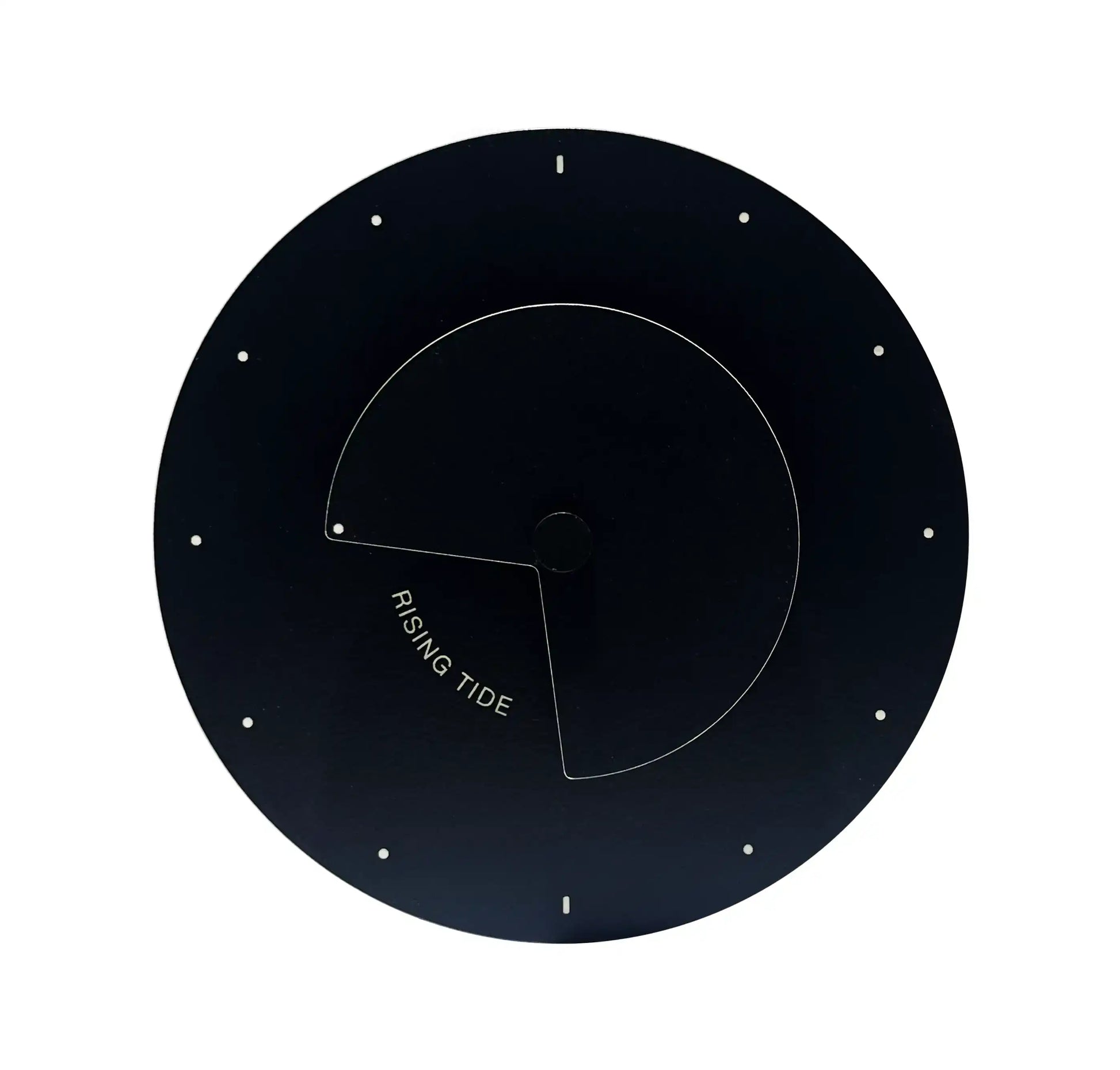 horloge des marées design moderne noir et blanche