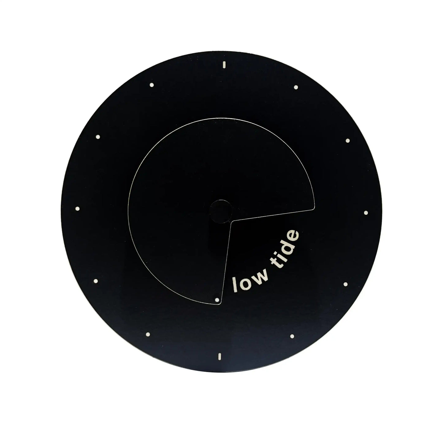 horloge des marées design moderne noir et blanche