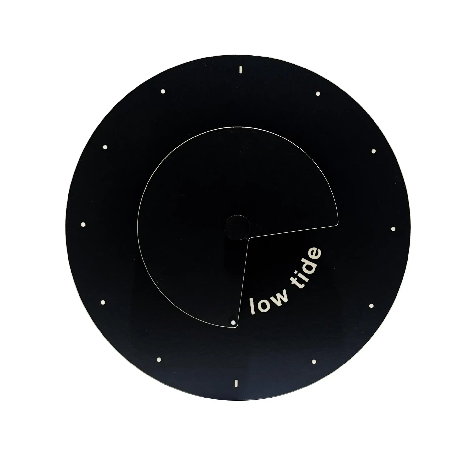 horloge des marées design moderne noir et blanche