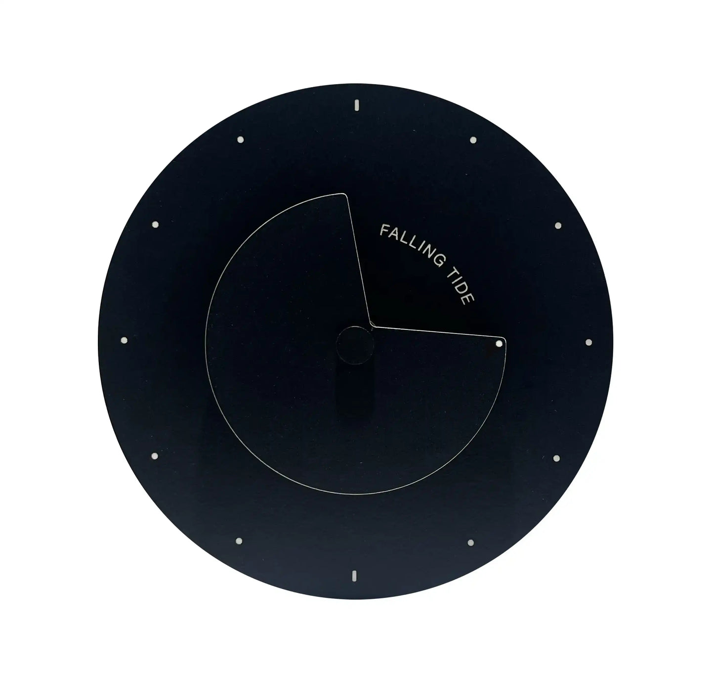 horloge à marées design moderne noir et blanche