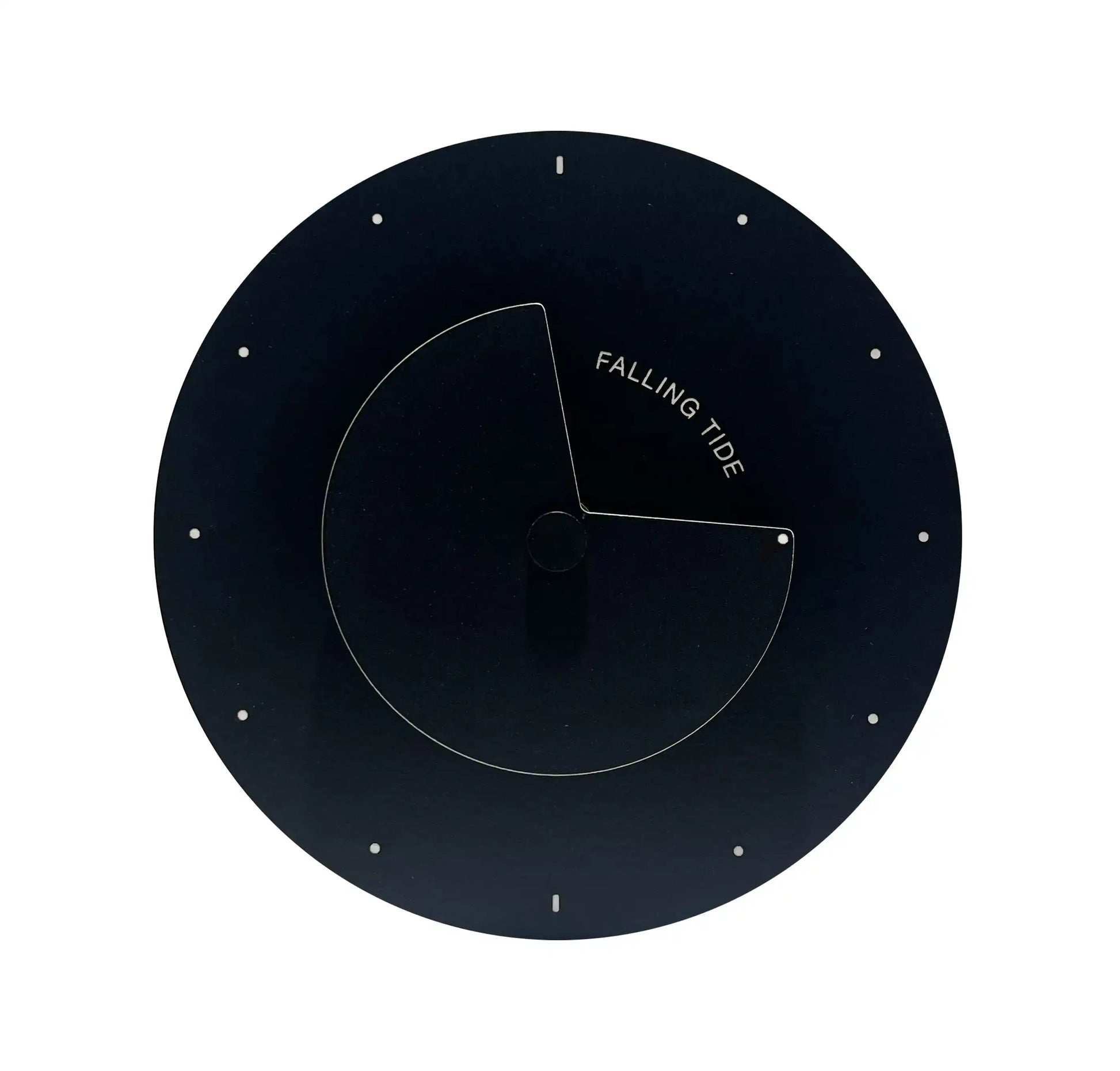 horloge à marées design moderne noir et blanche